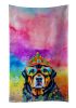 Rottweiler Hippie Dawg Kitchen Towel Dish Cloths Guest Hand Towel Decorative Bathroom Towel for Face,Tea, Dishcloth, Kitchen and Bath