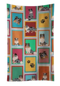 Lots of Blue Merle Sheltie Kitchen Towel Dish Cloths Guest Hand Towel Decorative Bathroom Towel for Face,Tea, Dishcloth, Kitchen and Bath