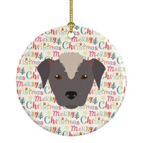 Ecuadorian Hairless Dog Merry Christmas Ceramic Ornament Christmas Tree Hanging Decorations for Home Christmas Holiday, Party, Gift, 3 in, Multicolor
