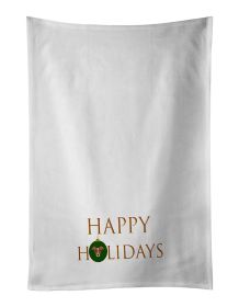 NEW Italian Greyhound - Dog Face Happy Holidays Christmas Kitchen Towel Set of 2 White Dish Towels Decorative Bathroom Hand towel for Hand, Face, Hair