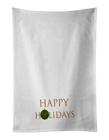 NEW Abyssinian Sand Terrier - Dog Face Happy Holidays Christmas Kitchen Towel Set of 2 White Dish Towels Decorative Bathroom Hand towel for Hand, Face