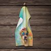 Cairn Terrier Hippie Dawg Kitchen Towel Dish Cloths Guest Hand Towel Decorative Bathroom Towel for Face,Tea, Dishcloth, Kitchen and Bath