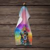 Rottweiler Hippie Dawg Kitchen Towel Dish Cloths Guest Hand Towel Decorative Bathroom Towel for Face,Tea, Dishcloth, Kitchen and Bath