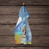 Alaskan Malamute Hippie Dawg Kitchen Towel Dish Cloths Guest Hand Towel Decorative Bathroom Towel for Face,Tea, Dishcloth, Kitchen and Bath