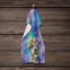 Schnauzer Hippie Dawg Kitchen Towel Dish Cloths Guest Hand Towel Decorative Bathroom Towel for Face,Tea, Dishcloth, Kitchen and Bath