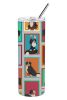 Lots of Bernese Mountain Dog Stainless Steel Skinny Tumbler Vacuum Double Walled Reusable Insulated Tumbler Travel Cup for Coffee Cocktails Gift with