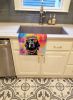 Black Labrador Hippie Dawg Kitchen Towel Dish Cloths Guest Hand Towel Decorative Bathroom Towel for Face,Tea, Dishcloth, Kitchen and Bath