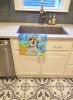 Alaskan Malamute Hippie Dawg Kitchen Towel Dish Cloths Guest Hand Towel Decorative Bathroom Towel for Face,Tea, Dishcloth, Kitchen and Bath