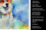 Alaskan Malamute Hippie Dawg Kitchen Towel Dish Cloths Guest Hand Towel Decorative Bathroom Towel for Face,Tea, Dishcloth, Kitchen and Bath