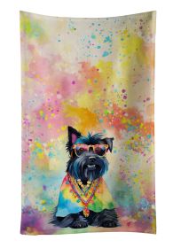 Scottish Terrier Hippie Dawg Kitchen Towel Dish Cloths Guest Hand Towel Decorative Bathroom Towel for Face,Tea, Dishcloth, Kitchen and Bath (Default: Default)