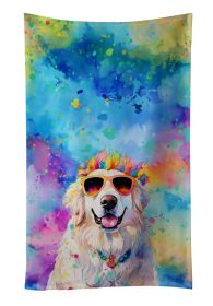Great Pyrenees Hippie Dawg Kitchen Towel Dish Cloths Guest Hand Towel Decorative Bathroom Towel for Face,Tea, Dishcloth, Kitchen and Bath (Default: Default)