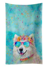 Samoyed Hippie Dawg Kitchen Towel Dish Cloths Guest Hand Towel Decorative Bathroom Towel for Face,Tea, Dishcloth, Kitchen and Bath (Default: Default)