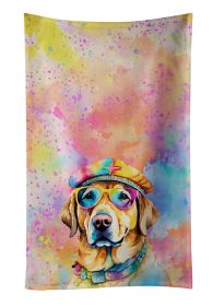 Yellow Labrador Hippie Dawg Kitchen Towel Dish Cloths Guest Hand Towel Decorative Bathroom Towel for Face,Tea, Dishcloth, Kitchen and Bath (Default: Default)